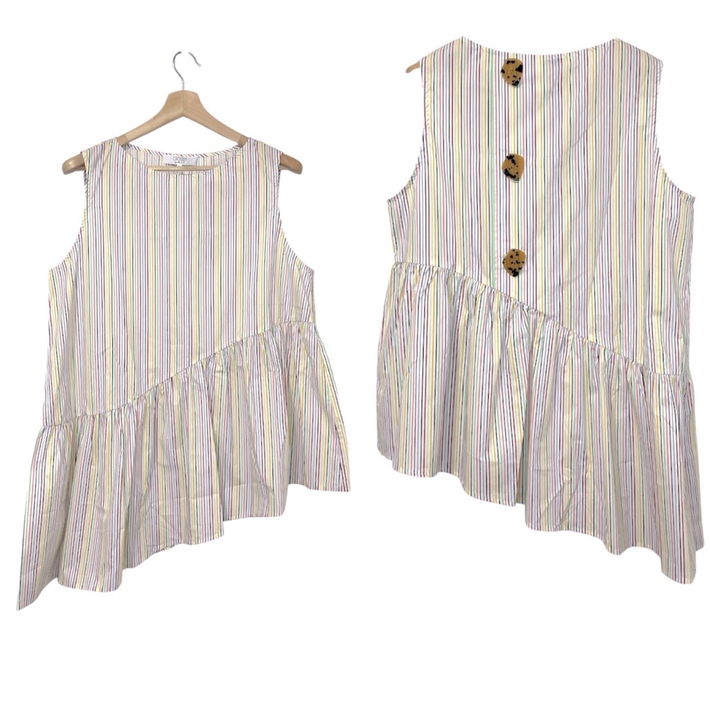 CROSBY by Mollie Burch Multicolor Striped Blouse
